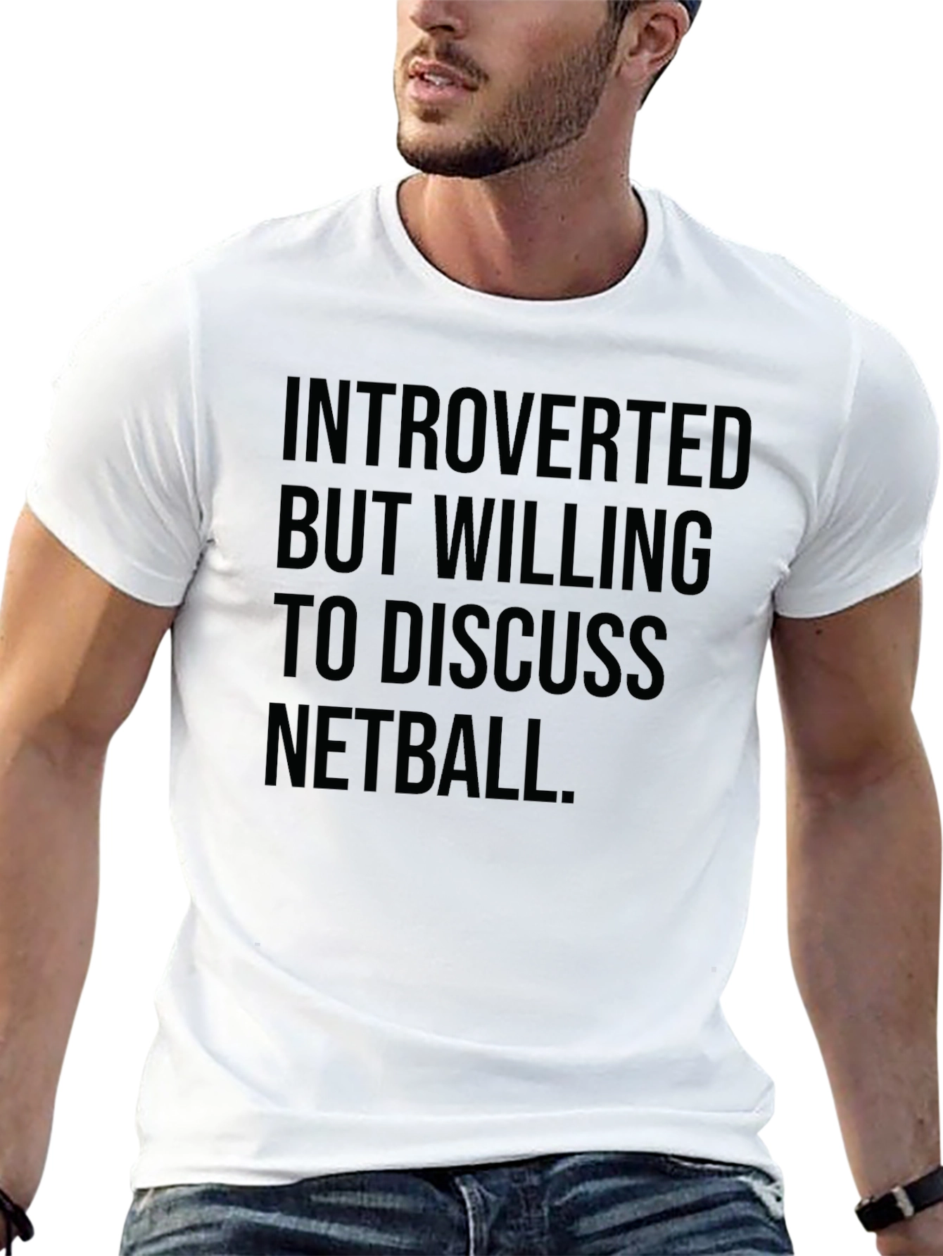 Introverted Netball Tee - Funny Graphic T-Shirt