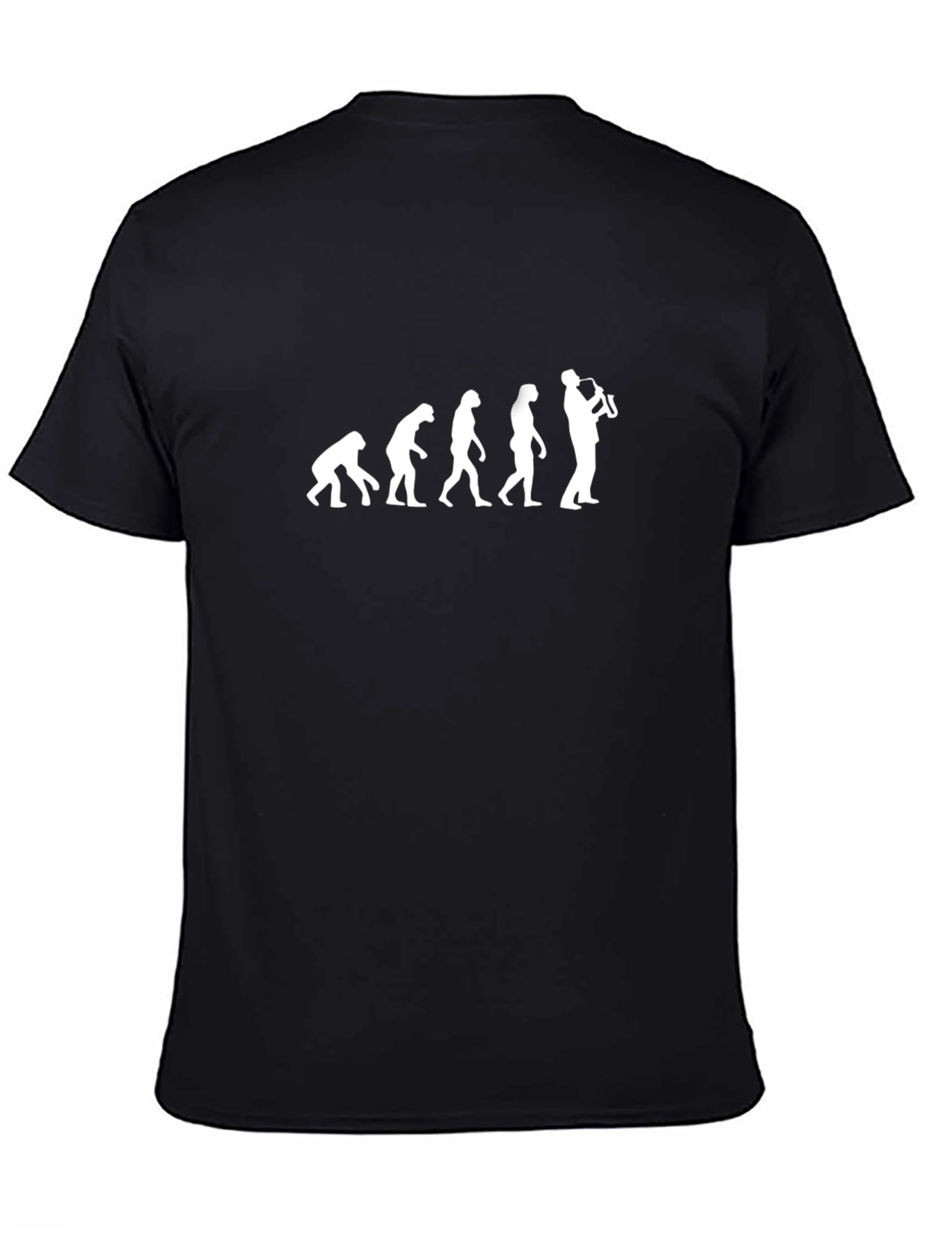 Evolution Saxophone T-Shirt - Black