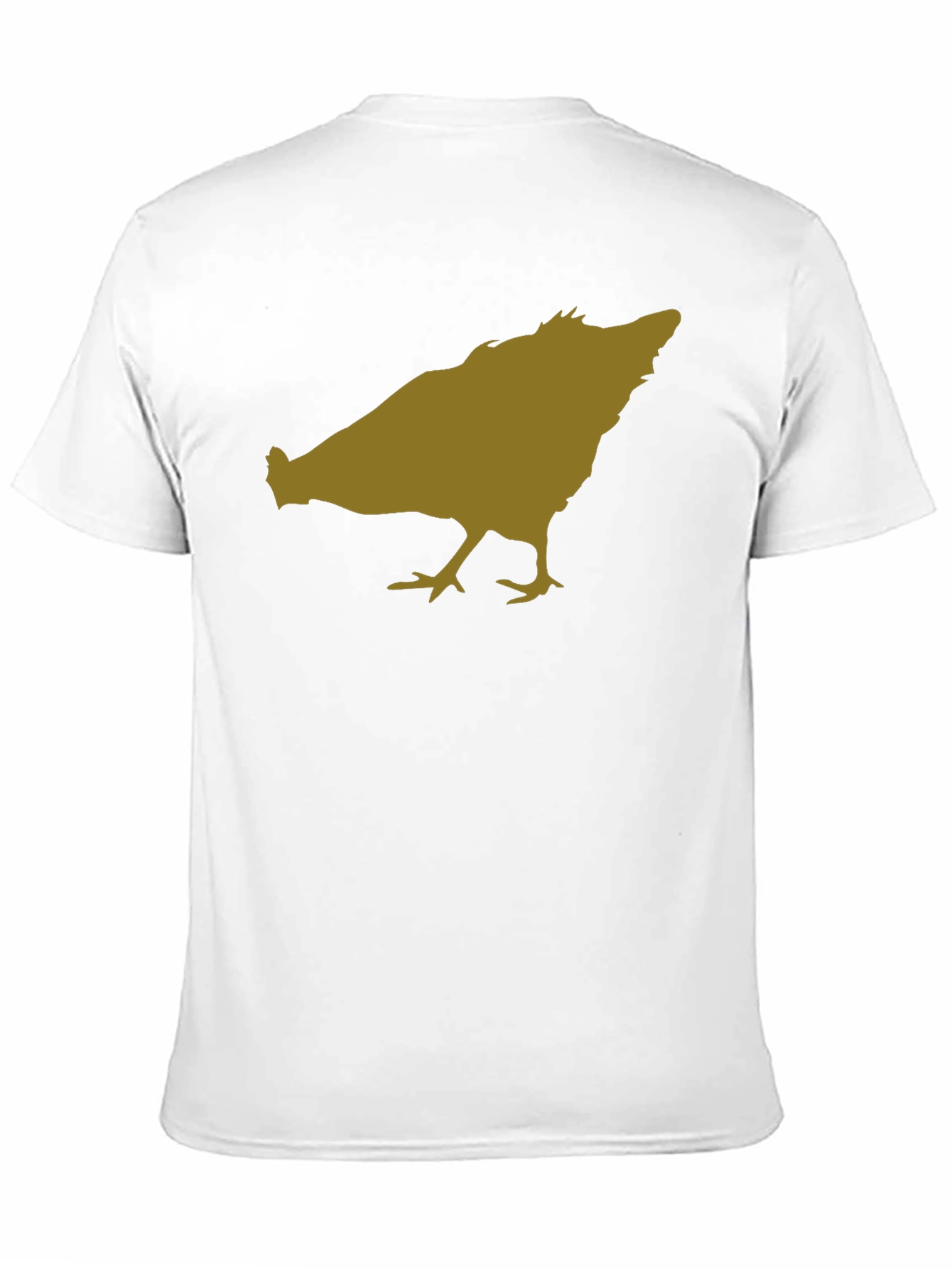 Chicken Silhouette Black T-Shirt