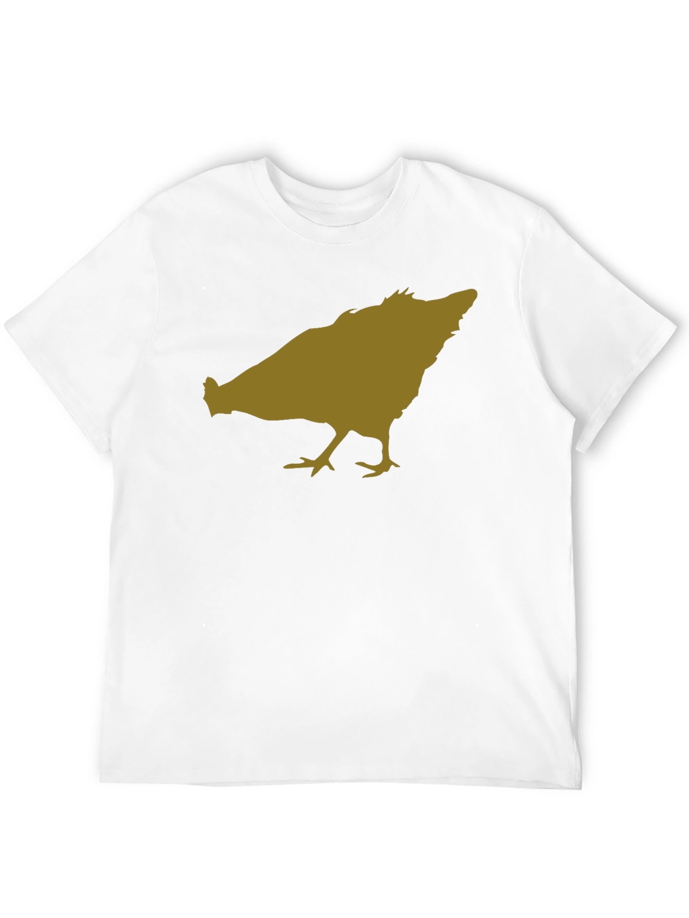 Chicken Silhouette Black T-Shirt