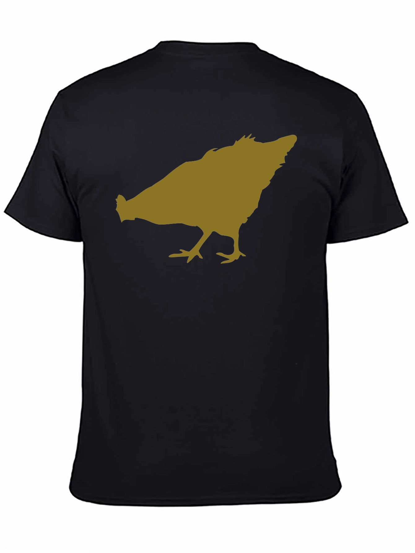 Chicken Silhouette Black T-Shirt