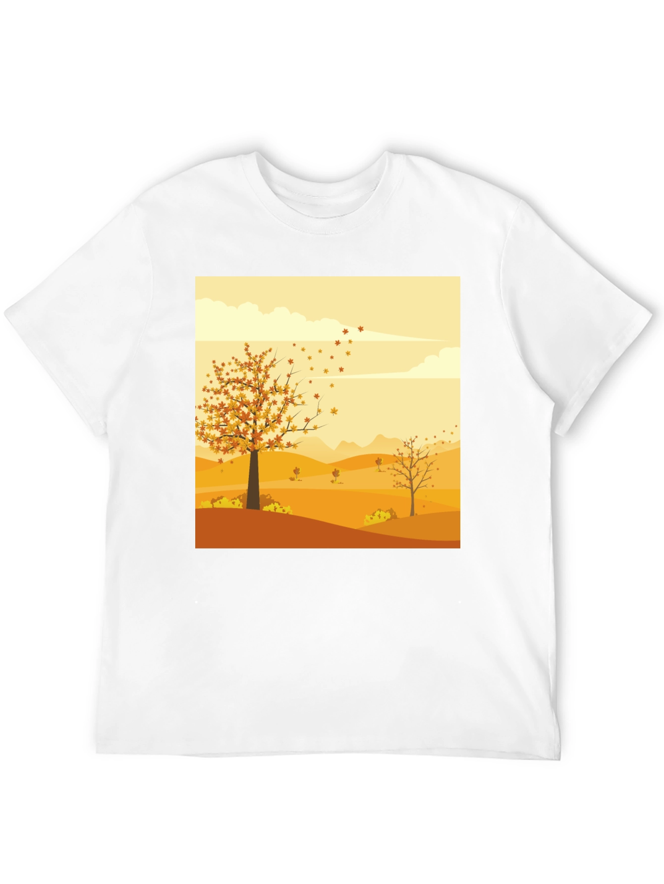 Autumn Landscape Graphic Tee - Nature Inspired Apparel