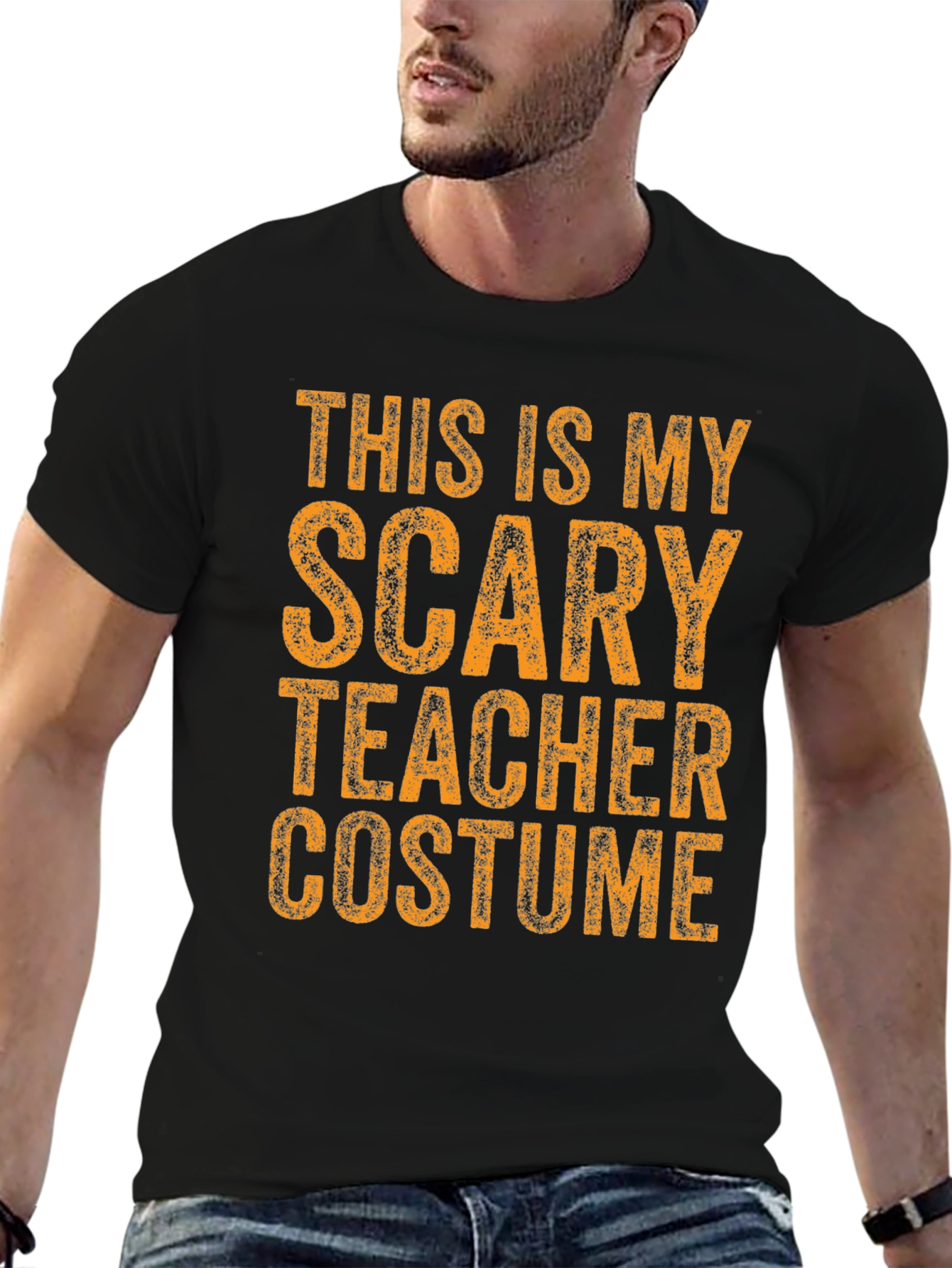 Scary Teacher Costume Graphic T-Shirt - Halloween Tee
