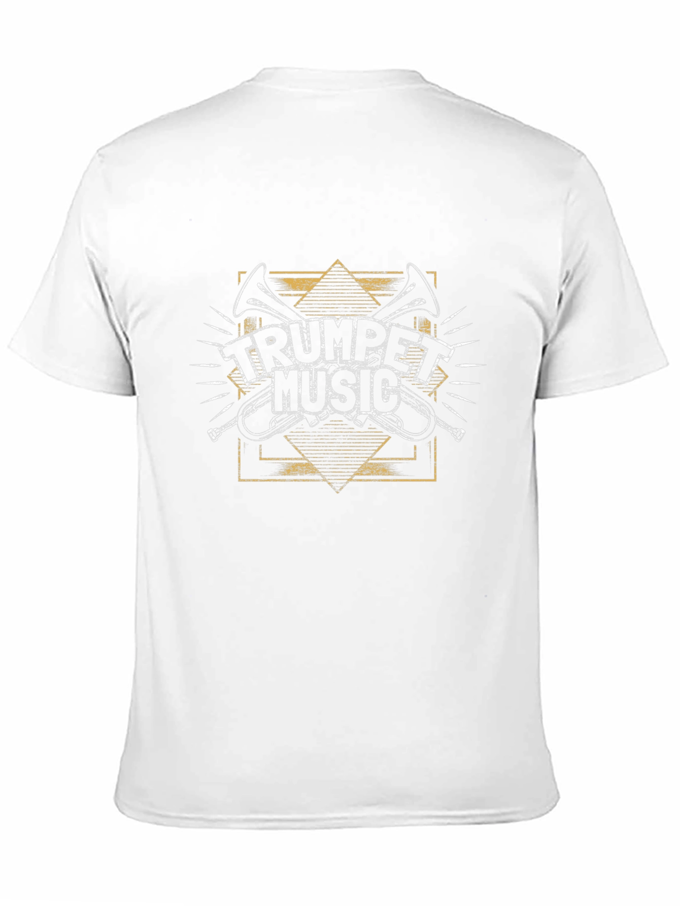 Trumpet Music Graphic Tee - Black