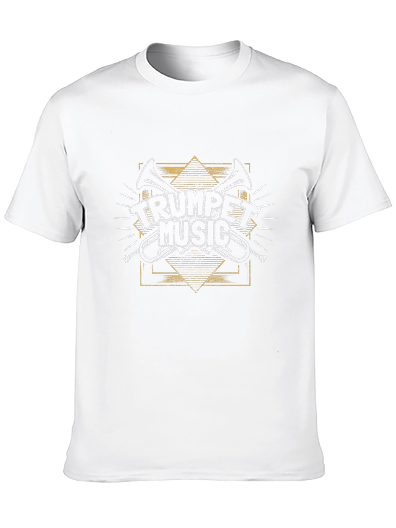 Trumpet Music Graphic Tee - Black