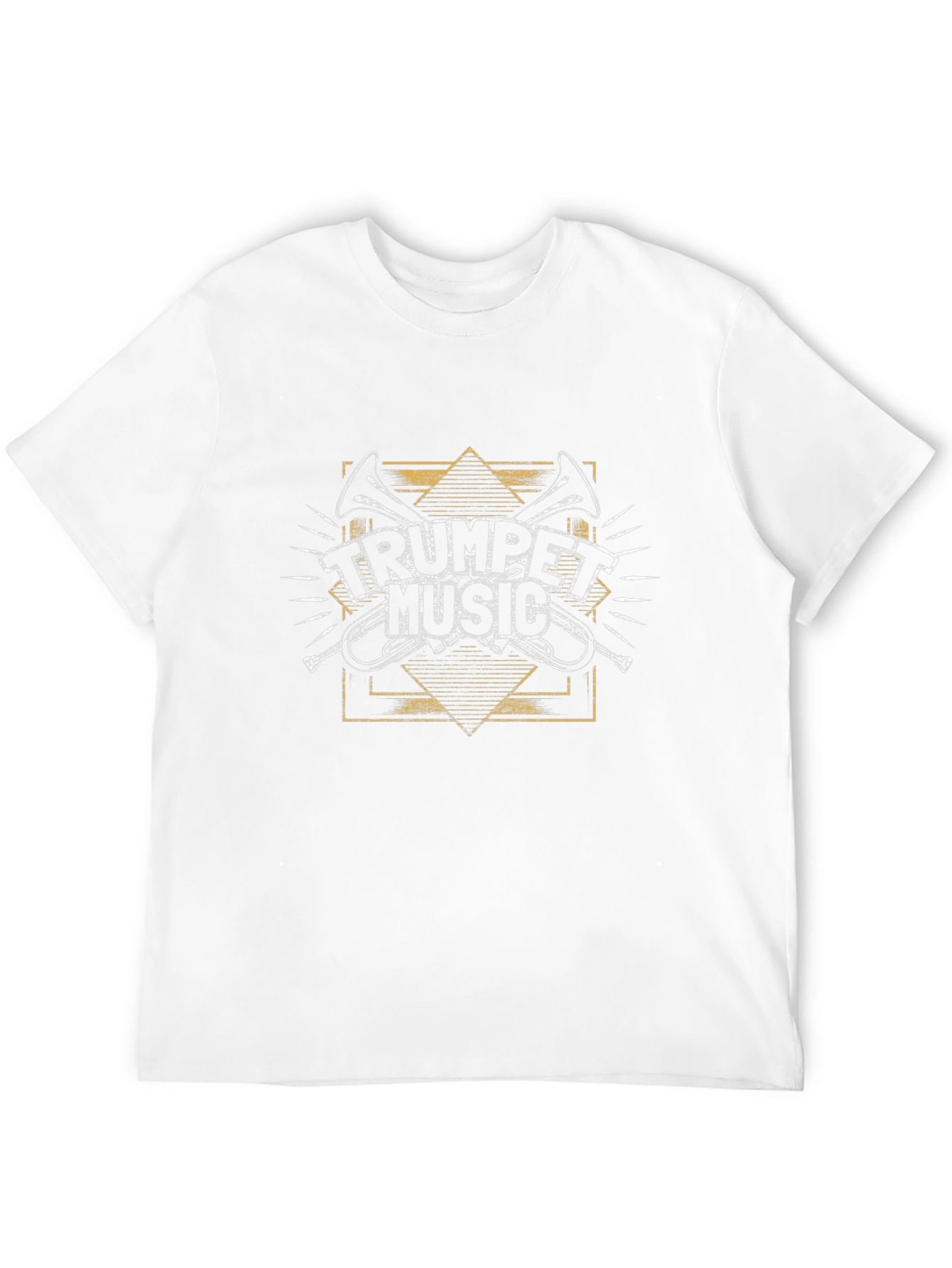 Trumpet Music Graphic Tee - Black