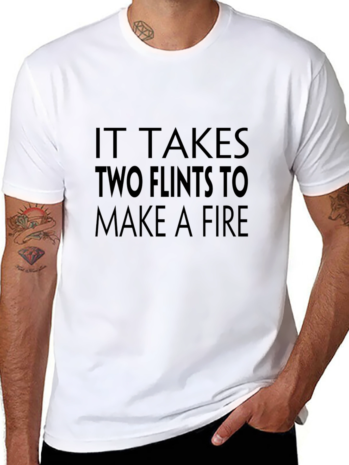 It Takes Two Flints T-Shirt - Black