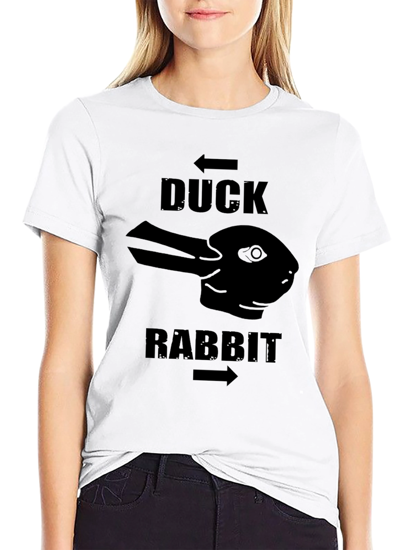 Duck Rabbit Illusion T-Shirt - Mind-Bending Design