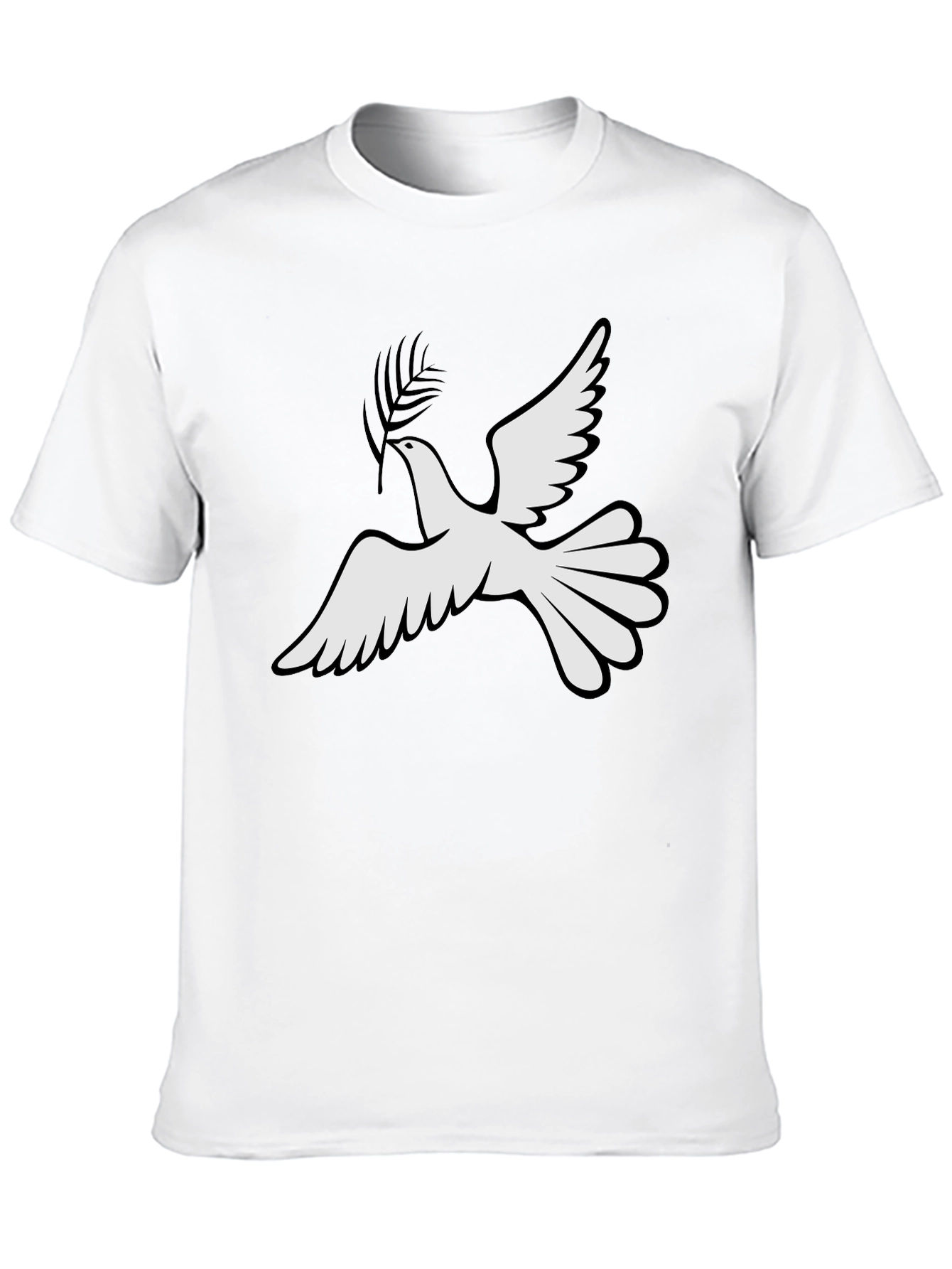 Peace Dove Graphic Tee - Stylish Black T-Shirt
