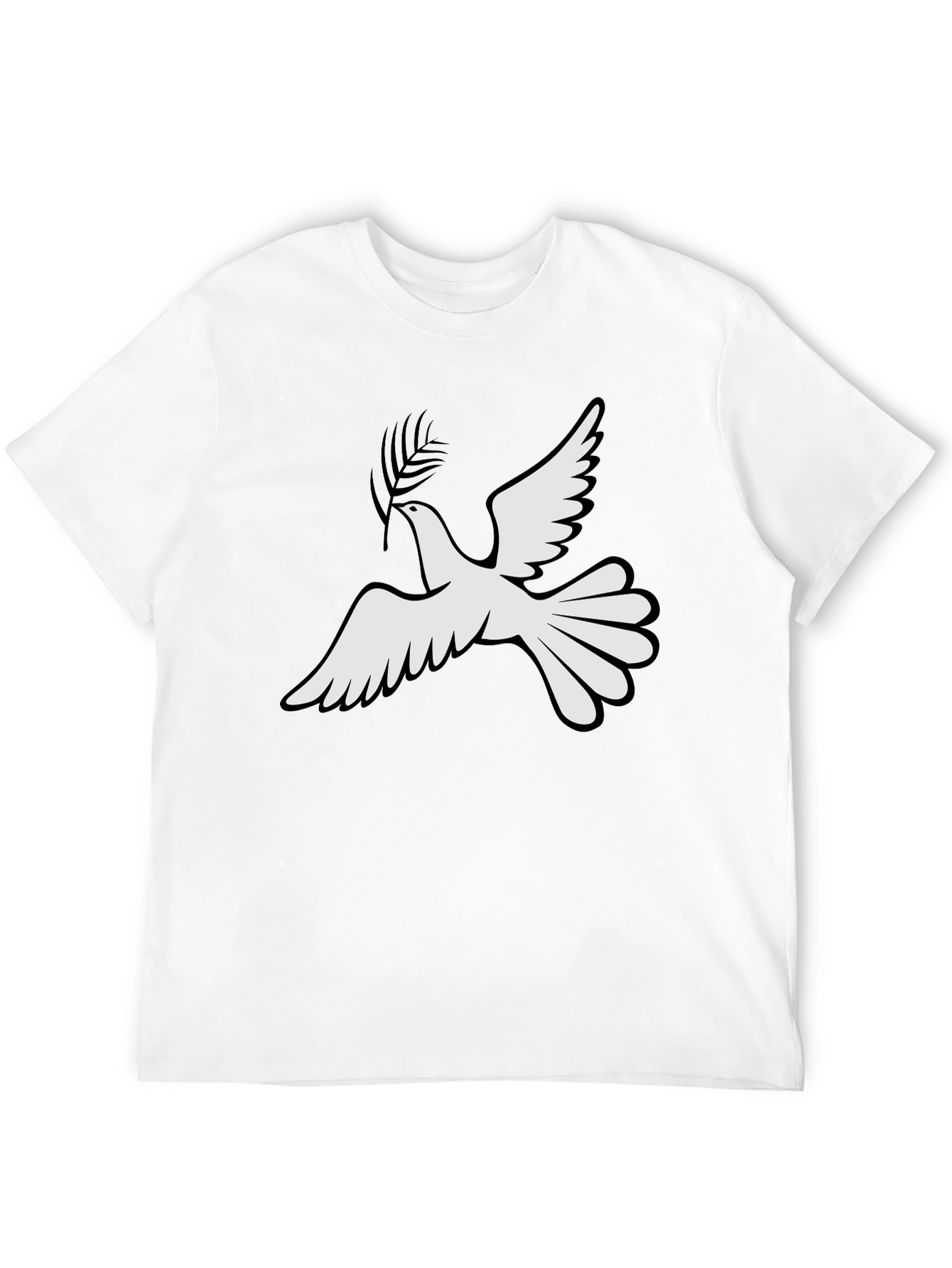 Peace Dove Graphic Tee - Stylish Black T-Shirt