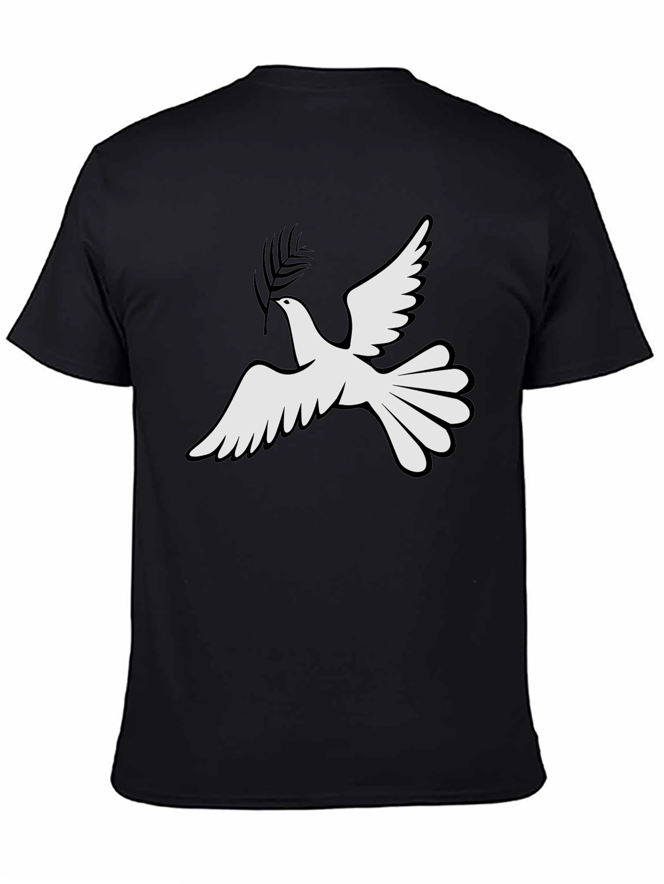 Peace Dove Graphic Tee - Stylish Black T-Shirt