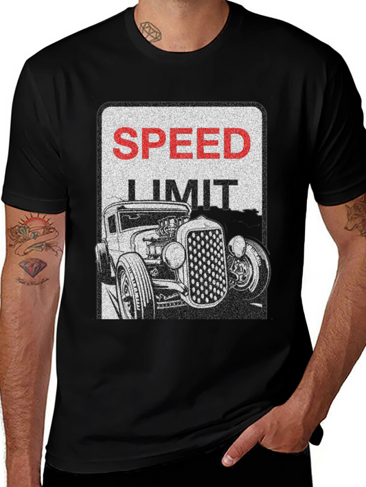 Speed Limit Hot Rod T-Shirt - Classic Car Graphic Tee