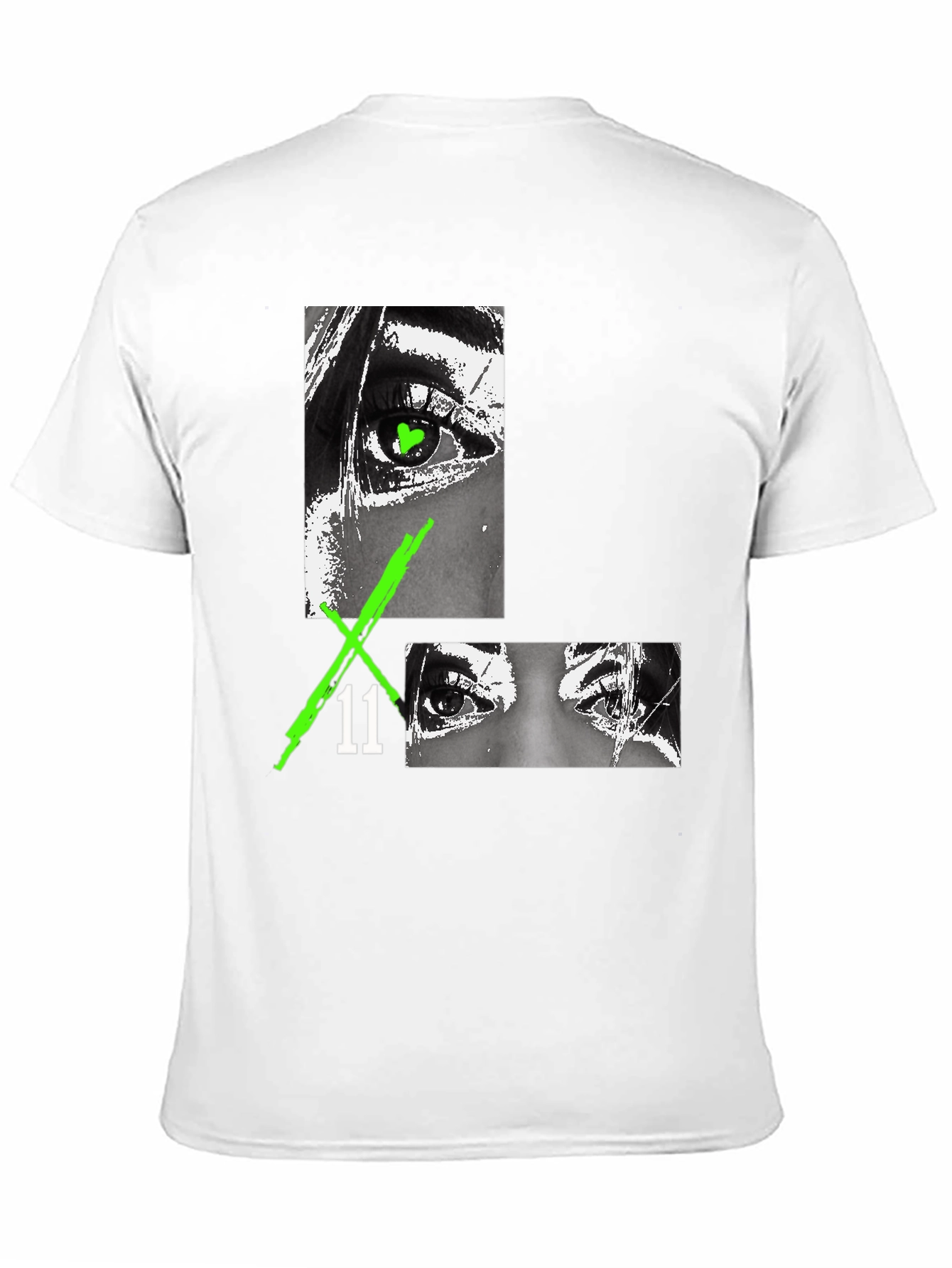 Edgy Eye Graphic Black T-Shirt