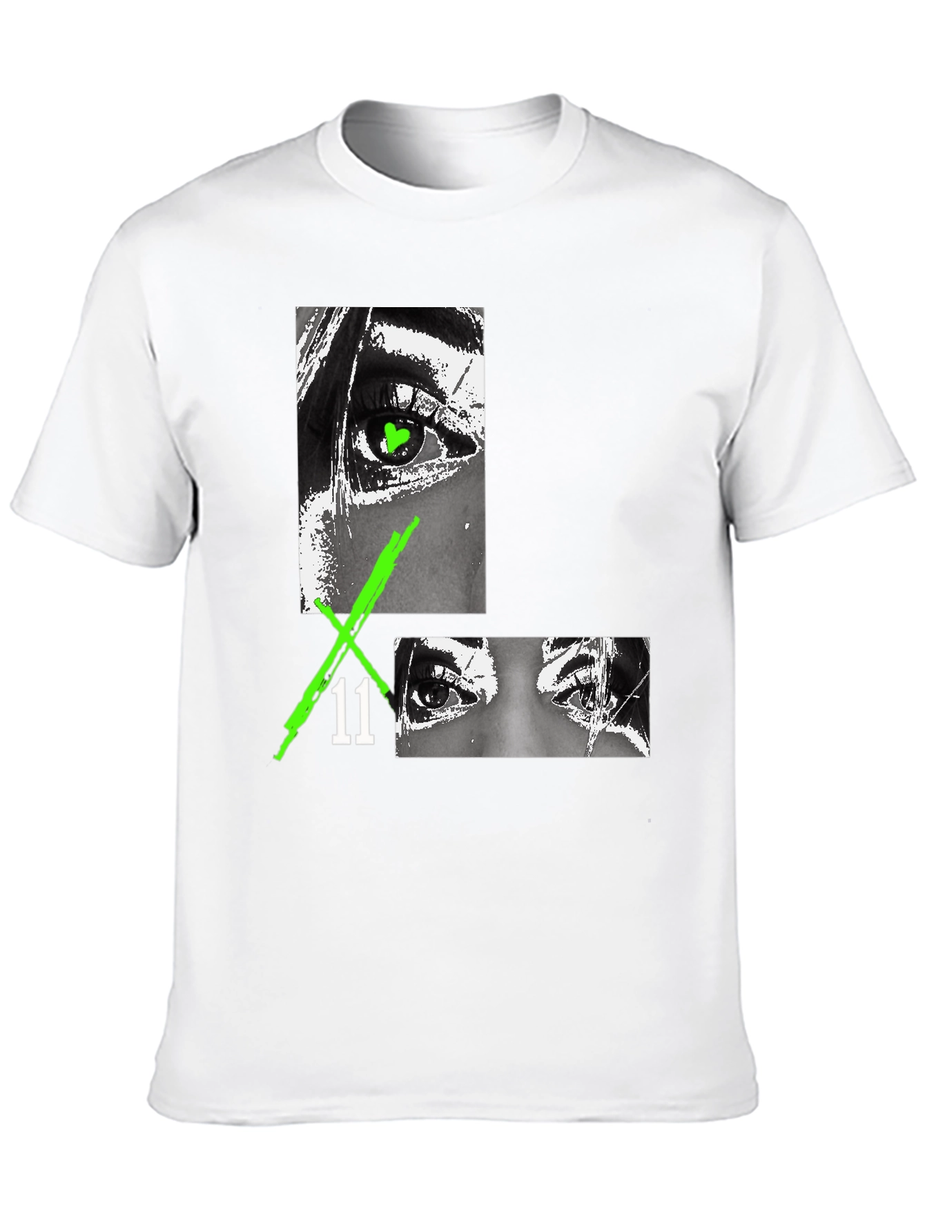 Edgy Eye Graphic Black T-Shirt