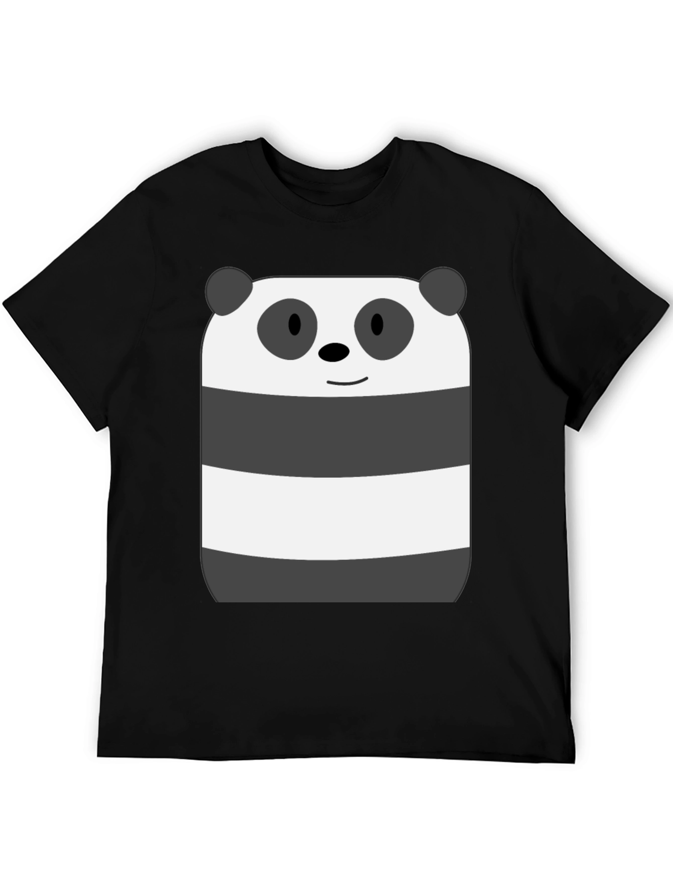 Cartoon Panda Bear Graphic Print T-Shirt