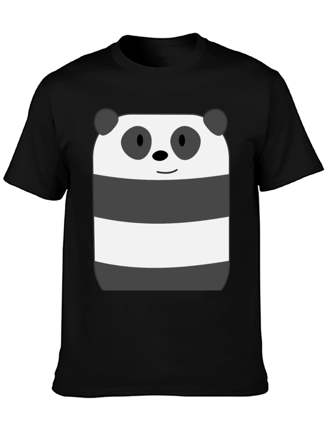 Cartoon Panda Bear Graphic Print T-Shirt