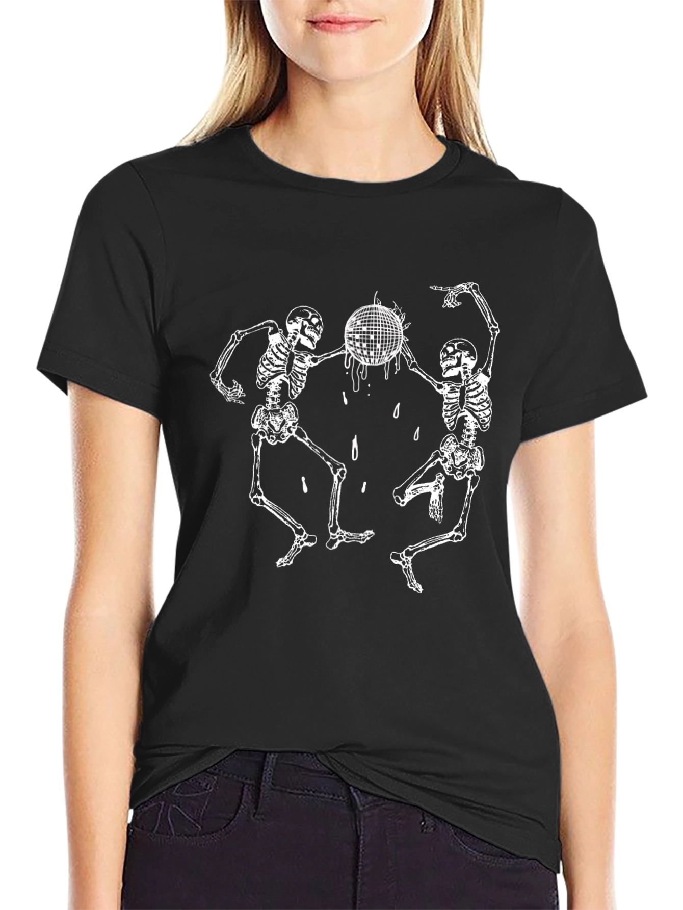 Dancing Skeletons T-Shirt - Black