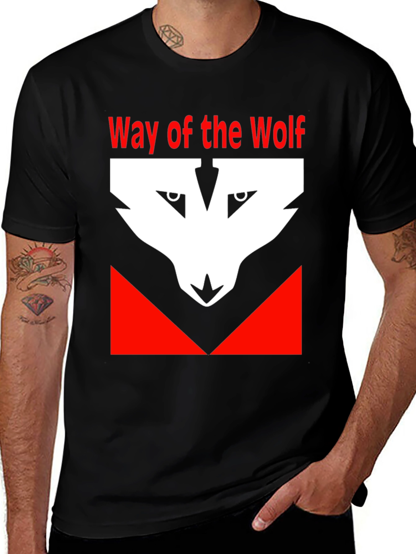 Way of the Wolf Graphic Tee - Black