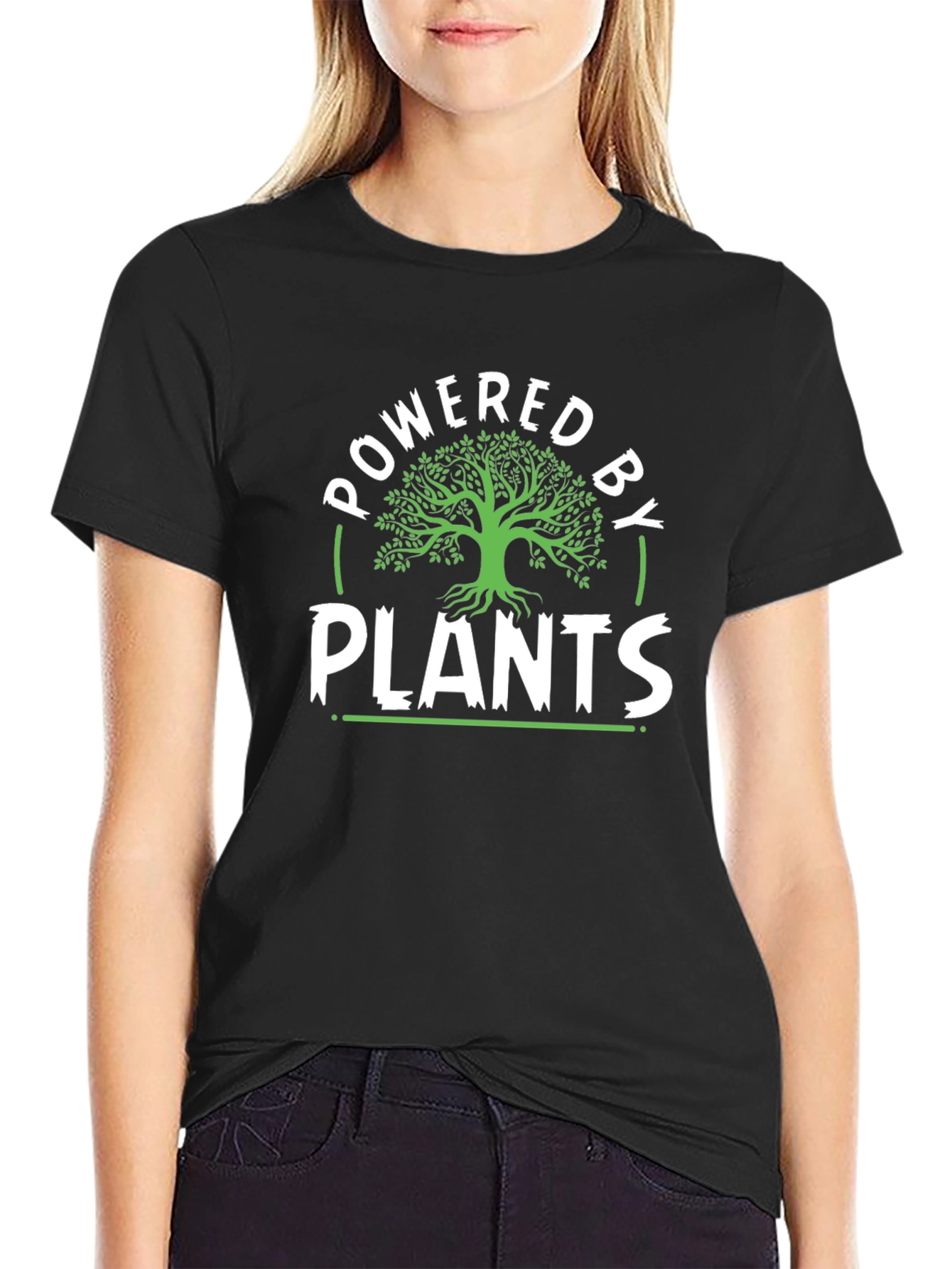 Powered By Plants T-Shirt - Vegan Lifestyle Tee